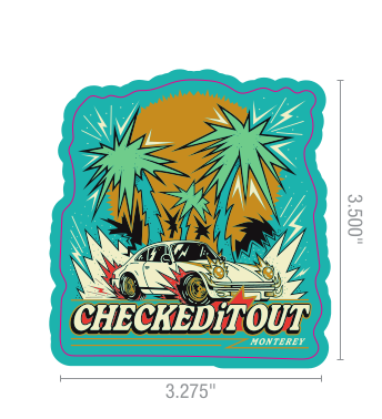 Checkeditout Monterey Event Sticker